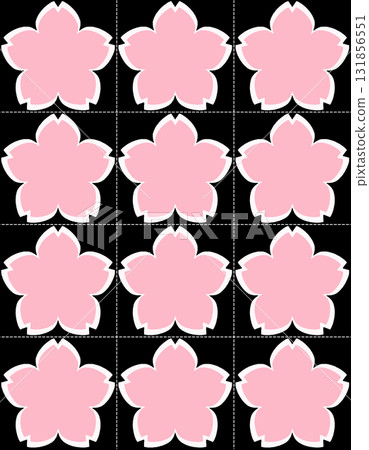 粉紅色櫻花鏤空留言卡，大尺寸 6 厘米，9 張，非常適合相冊 131856551