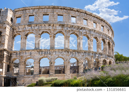 Roman amphitheater Pula Croatia historic architecture landmark 131856681