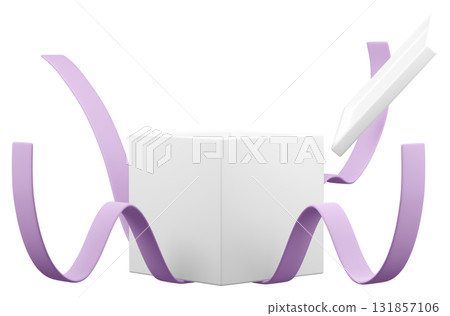 3D 插畫_呈現_紫色 131857106