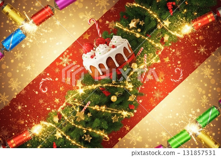 Colorful Christmas background 131857531
