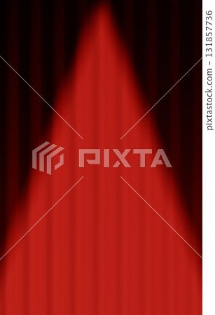 Background material_curtain and spotlight_red Background material_curtain and spotlight_red 131857736