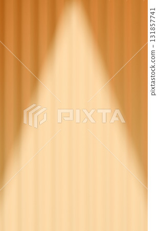 背景材料_窗簾和聚光燈_黃色 131857741