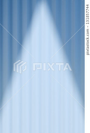 背景材質_窗簾和聚光燈_淺藍色 131857744