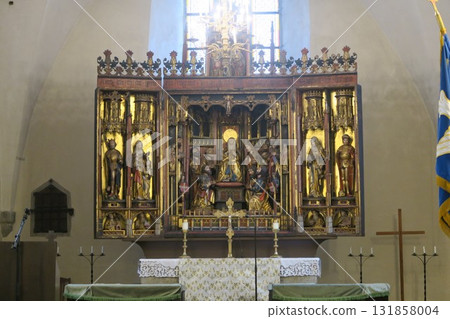 塔林老城聖靈教堂內貝恩德諾特克的木製祭壇 131858004