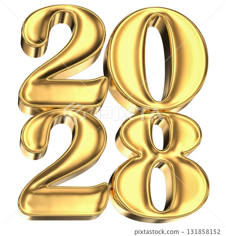 Number 2028 gold 3D For New Year 2028 Number 2028 gold 3D For New Year 2028 131858152