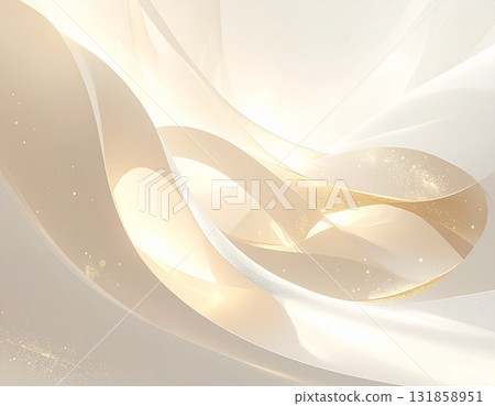 Minimalist art of softly glowing abstract shapes and flowing light 131858951