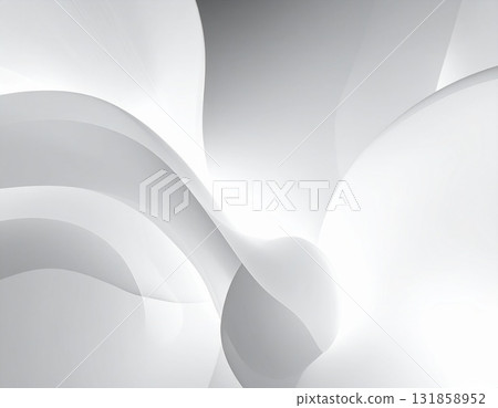 Minimalist art of softly glowing abstract shapes and flowing light 131858952