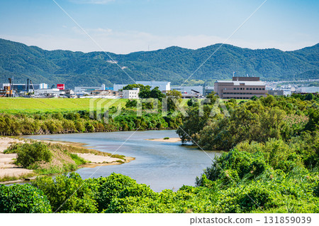 Kizugawa River scenery, Yawata City, Kyoto Prefecture 131859039