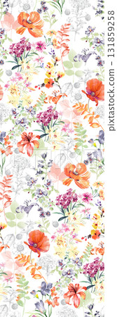 Assorted Handpainted Floral Cartoon And Nature Patterned Decorative Paper Collection 131859258