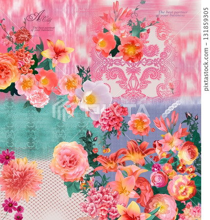 Assorted Handpainted Floral Cartoon And Nature Patterned Decorative Paper Collection Assorted Handpainted Floral Cartoon And Nature Patterned Decorative Paper Collection 131859305