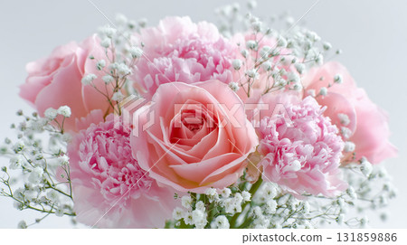 Rose flower arrangement (pink tone) Rose flower arrangement (pink tone) 131859886
