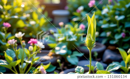 A large wall hanging that prominently features abstract  131860134