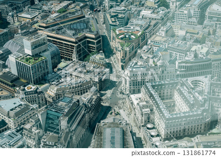 London cityscape view, Bank Station square in United Kingdom London cityscape view, Bank Station square in United Kingdom 131861774