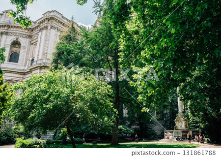 Summer of St Pauls Cathedral Festival Gardens in London, UK 131861788