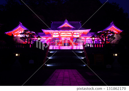 足利市足利織姬神社粉色點燈活動 131862170