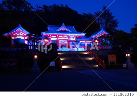 足利市足利織姬神社藍色點燈活動 足利市足利織姬神社藍色點燈活動 131862310