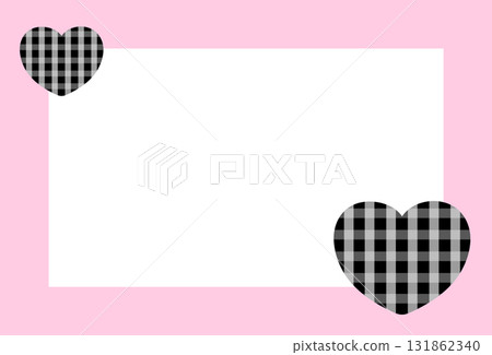 Cute rectangle pastel pink frame with black heart for Valentine's Day, decoration, polaroid photo, template, social media post, poster, book cover, sticky note, school name card, paper design Cute rectangle pastel pink frame with black heart for Valentine's Day, decoration, polaroid photo, template, social media post, poster, book cover, sticky note, school name card, paper design 131862340