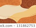abstract autumn leaves brown background with empty space seasonal elements fall theme flat design vector illustration 131862753