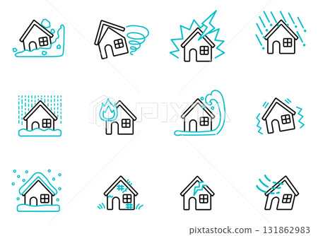 住房災難圖示集 住房災難圖示集 131862983
