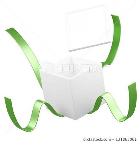 3D illustration_present_green 131863061