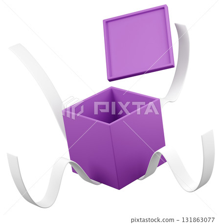 3D 插畫_呈現_紫色 131863077