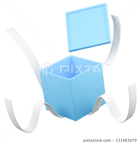 3D illustration_present_light blue 131863079