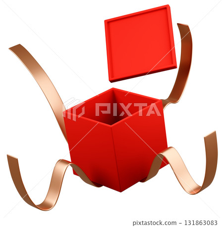 3D 插畫_禮物_紅色 131863083