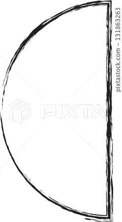 Geometric brush drawn shapes 131863263