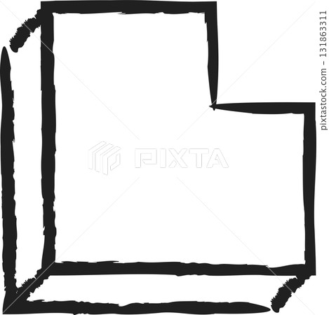 Geometric brush drawn shapes Geometric brush drawn shapes 131863311