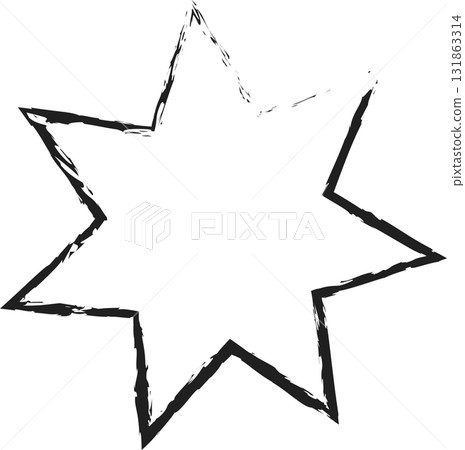 Geometric brush drawn shapes Geometric brush drawn shapes 131863314