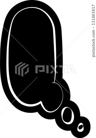 Black speech bubble, dialog, talk, speech, think 131863817