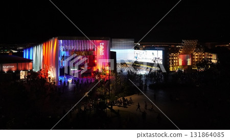 2025年大阪關西世博會展館夜景 2025年大阪關西世博會展館夜景 131864085