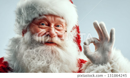 Santa Claus's OK sign 131864245