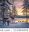北歐冬季風景 131864856
