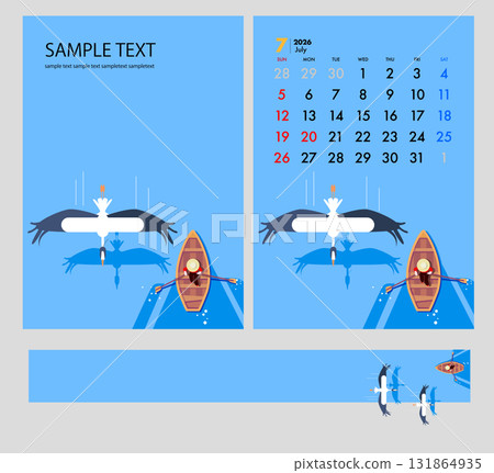 日曆、封面設計和橫幅插圖,一隻蒼鷺直視著一艘船 日曆、封面設計和橫幅插圖,一隻蒼鷺直視著一艘船 131864935