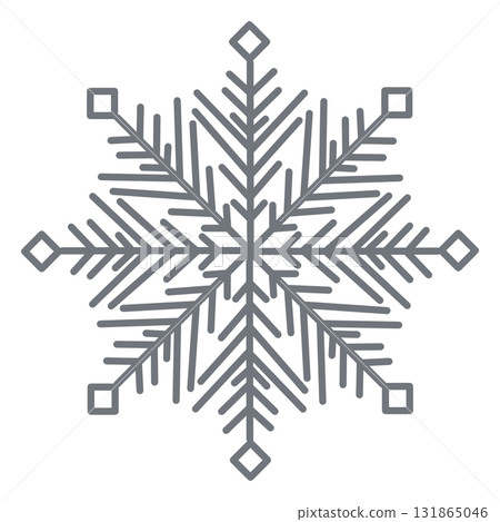 Large snowflake illustration 131865046