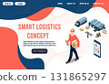 Smart Logistics and Delivery Service Concept 131865297