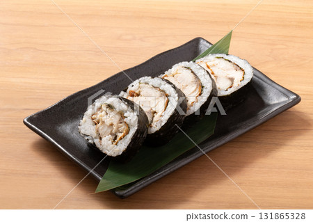 Grilled mackerel thick roll 131865328