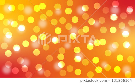 Warm Bokeh Glow Abstract Yellow Orange Red Light Circle Background 131866164