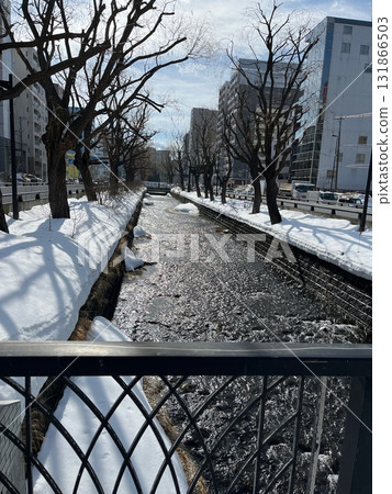 The sidewalk the day after it snowed 131866503