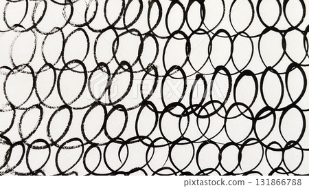 Hand-drawn lines, ink lines, and rotating brush strokes 131866788