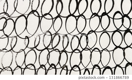 Hand-drawn lines, ink lines, and rotating brush strokes 131866789