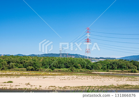 城陽市木津川風景 131866876