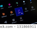 Digital interface showcasing technology protocols like MQTT, HTTP, and AI, with a cursor selecting the MQTT icon, symbolizing Internet of Things connectivity 131866911