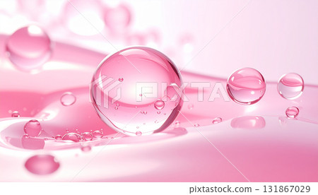 purple background with water drops 131867029