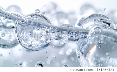 water drops on blue background 131867125