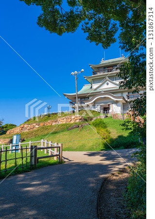 小牧山城是織田信長建造的石造城堡，目前仍在繼續發掘（愛知縣小牧市） 131867314