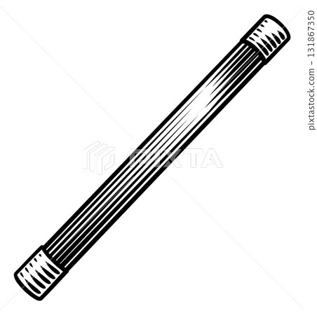 Magic Wand Woodcut Illustration 131867350