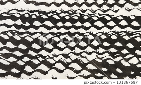 用毛筆手繪的波浪圖、用墨水和毛筆繪製的模糊線條以及用毛筆繪製的漣漪圖。 用毛筆手繪的波浪圖、用墨水和毛筆繪製的模糊線條以及用毛筆繪製的漣漪圖。 131867687