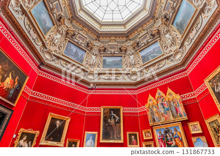 Chateau de Chantilly, interiors and details, Oise, France Chateau de Chantilly, interiors and details, Oise, France 131867733